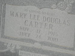 Mary Lee <I>Douglas</I> Carter 