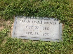 Sarah Elizabeth <I>Evans</I> Brewer 