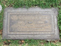 Faye Katherine <I>Swaney</I> Anderson 