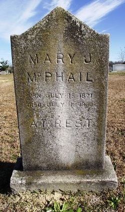 Mary Jane <I>Alford</I> McPhail 