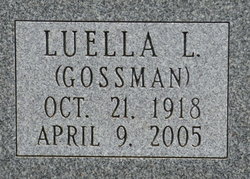 Luella Lucinda <I>Gossman</I> Bosse 