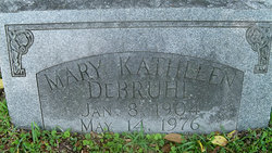 Mary Kathleen <I>Ormond</I> DeBruhl 