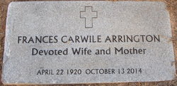 Frances <I>Carwile</I> Arrington 