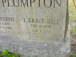 Elizabeth Grace <I>Hill</I> Plumpton 