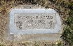 Florine L. <I>Bourdon</I> Adams 