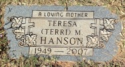 Teresa Marlene “Terri” <I>Rosenberry</I> Evans Hanson 