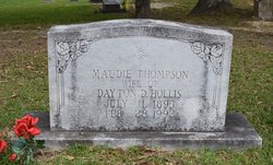 Maude Lee <I>Thompson</I> Hollis 