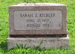 Sarah <I>Zahn</I> Kiebler 