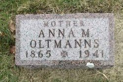 Anna M <I>Bohmann</I> Oltmanns 