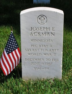 PFC Joseph Edward Ackman 