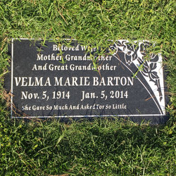 Velma Marie <I>Taylor</I> Barton 