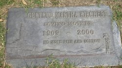 Gertrude Martha <I>Leonhardt</I> Kirchert 