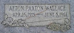 Afton <I>Paxton</I> Wallace 