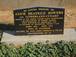 Alice Beatrice <I>Litherland-Cunard</I> Bowers 