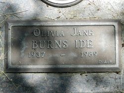 Olivia Jane <I>Burns</I> Ide 