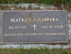 Mrs Beatrice Camilla <I>Sandoval</I> Cabrera 