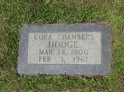 Cora <I>Chambers</I> Hodge 