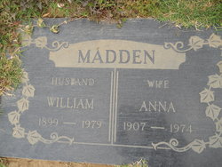 Mary Anna <I>Branch</I> Madden 
