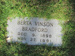 Berta <I>Vinson</I> Bradford 