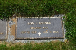 Ann J <I>Buck</I> Benner 