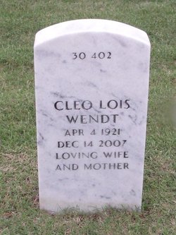 Cleo Lois <I>Overturf</I> Wendt 