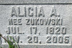 Alicia A <I>Zukowski</I> Adamski 