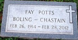Faye <I>Potts</I> Boling-Chastain 