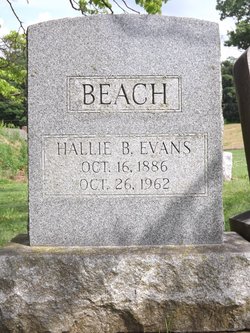 Hallie May <I>Bryan</I> Beach Evans 