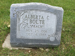 Alberta Catherine “Peach” <I>Colgate</I> Bolte 