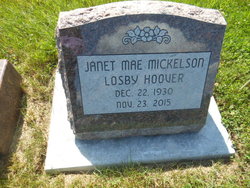 Janet Mae <I>Mickelson</I> Hoover 