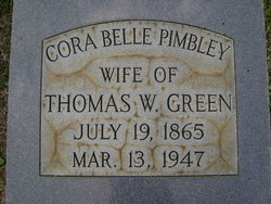 Cora Belle <I>Pimbley</I> Green 