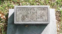 Ophelia Anne <I>Munroe</I> Kemp 