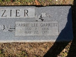 Carrie Lee <I>Garrett</I> Frazier 
