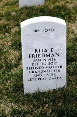 Rita E <I>Bertel</I> Friedman 