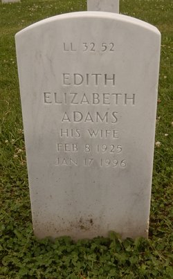Edith Elizabeth <I>Whitus</I> Adams 