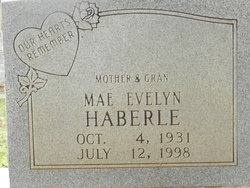 Mae Evelyn <I>Richards</I> Haberle 