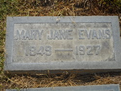 Mary Jane <I>Macy</I> Evans 