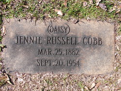 Jennie “Daisy” <I>Russell</I> Cobb 