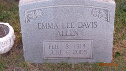 Emma Lee <I>Davis</I> Allen 