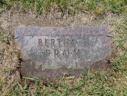 Bertha E. <I>Manweiler</I> Prom 