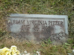 Miriam Virginia <I>Tolbert</I> Pitzer 