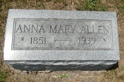 Anna Mary <I>Kinahan</I> Allen 