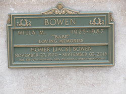 Willa M <I>Bradley</I> Bowen 