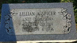 Lillian Agnes “Lill” <I>Thompson</I> Spicer 