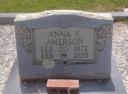 Anna F. <I>Tucker</I> Amerson 