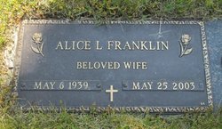 Alice L <I>Van Gilder</I> Franklin 