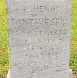 PVT Henry Andrew Cantavespri 