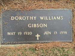 Dorothy Alter <I>Williams</I> Gibson 