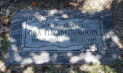 Ona Elizabeth <I>Cochran</I> Moody 