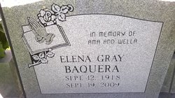 Elena <I>Gray</I> Baquera 